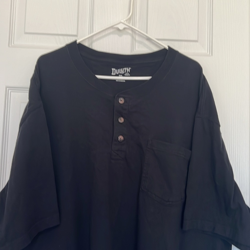 Duluth men’s black short sleeve polo shirt - Picture 2 of 4